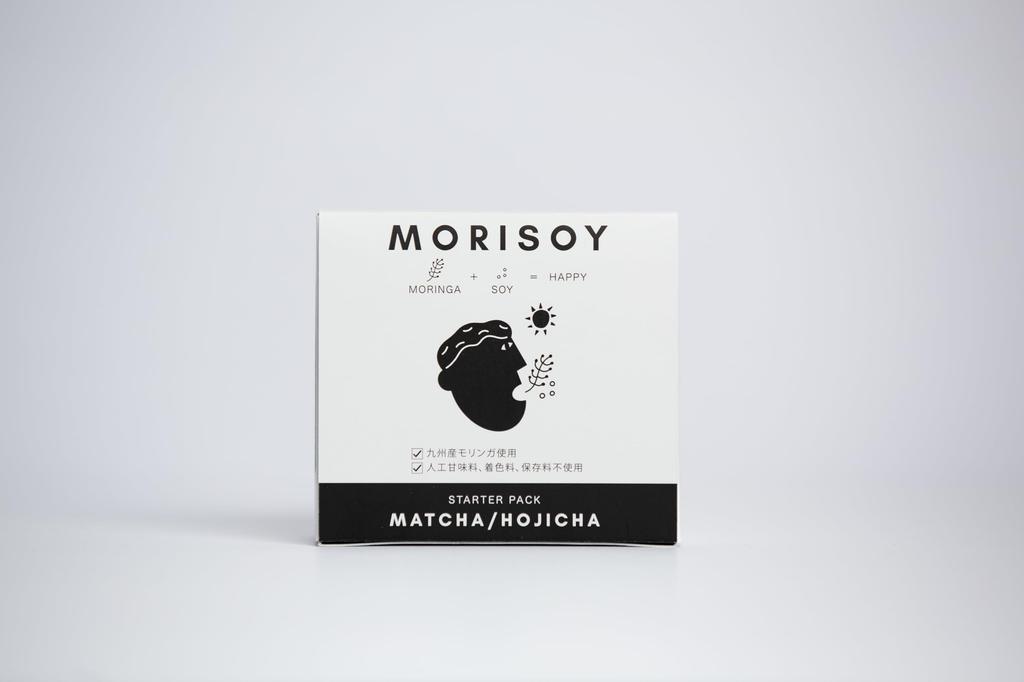 MORISOY Soy Protein Trial Pack (6 Bags) Matcha & Hojicha Moringa, Made in Japan, No Additives, No Artificial Sweeteners, Soy Protein, Dietary Fiber,