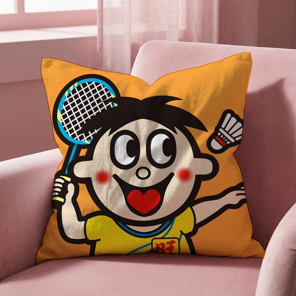 Wangzai Cushion Cover Multi-Scene Pillow Cover for Home & Car - Reversible, Soft & Durable for Daily Use
