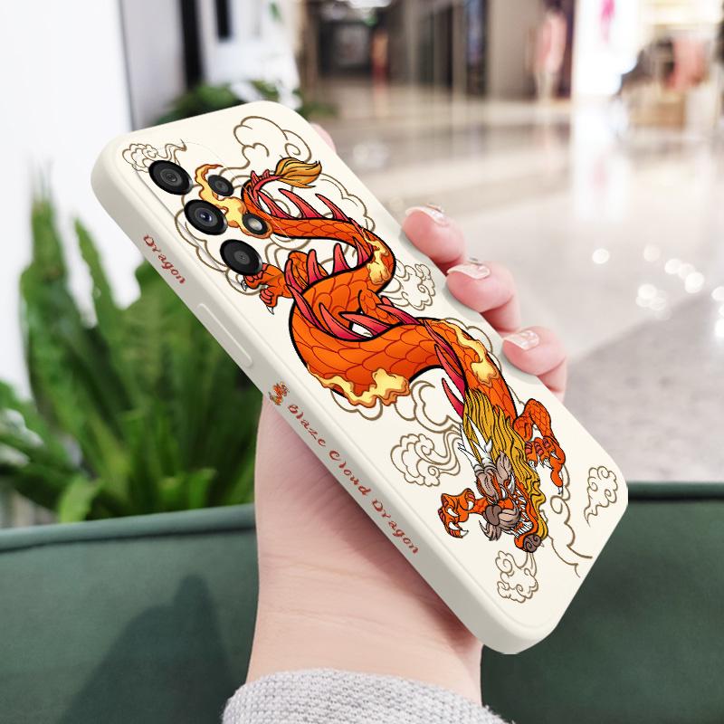 

Red Flame Dragon Phone Case For Samsung Galaxy A73 A53 A33 A23 A13 A03 A72 A52 A52S A32 A22 A12 A71 A51 A31 A21S Silicone Cover Samsung A53 5G белый