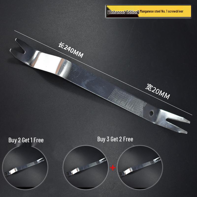 Stainless Steel Pry Bar Car Disassembly Tool for Audio, Door Panel, Console, and Mirror