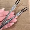 5/10Pcs Multi-Purpose Stainless Steel Fruit Forks, Ice Crack Thickened High-End Dessert Picks, For Family Gatherings And Dining