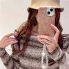 Ins Autumn and Winter Retro Brown Small Floral for Apple 16 Mobile Phone Case for IPhone15ProMax Electroplated Silver 14
