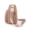 Women's Bag Multi-Layer Zipper Shoulder Bag Nylon Crossbody Bag