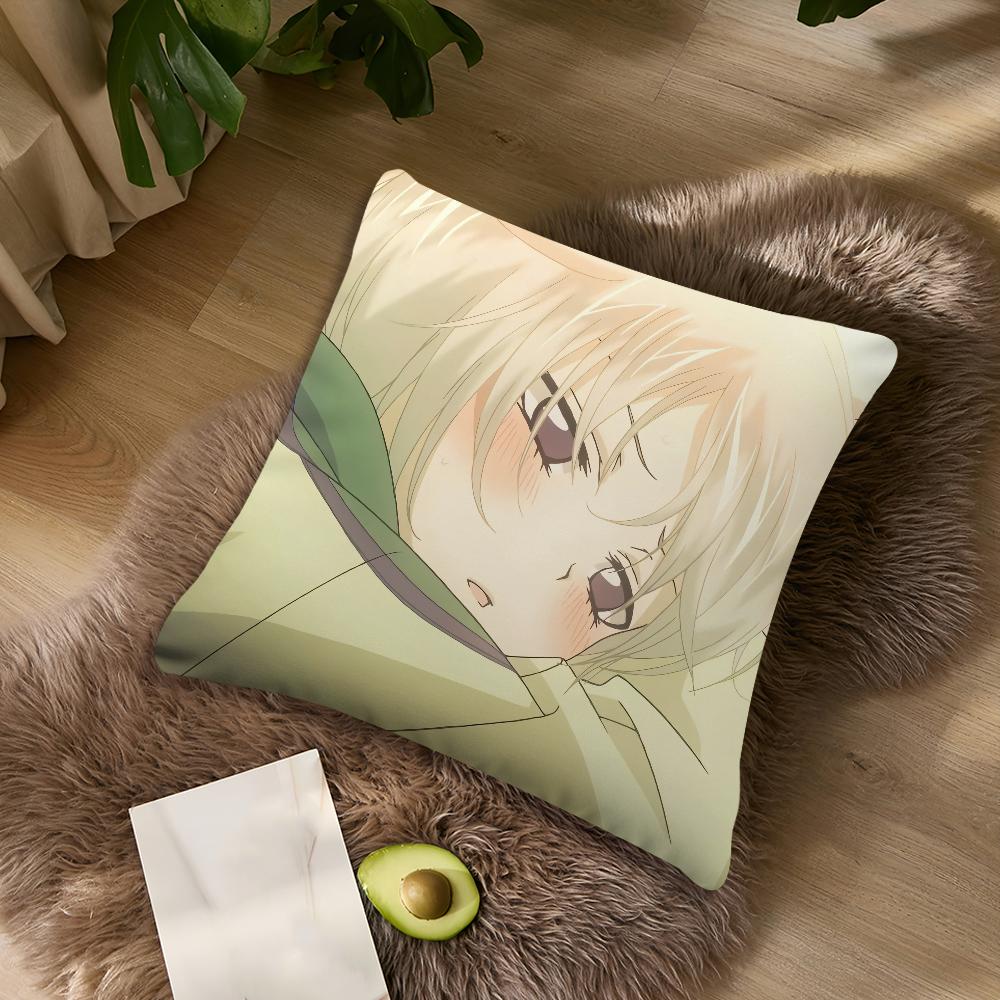 Anime Tomoe Manga Cute K-Kamisama K-Kiss Cushion Cover For Bedroom Car Coffee Shop Soft Living Room Sofa Decorative Pillow Case