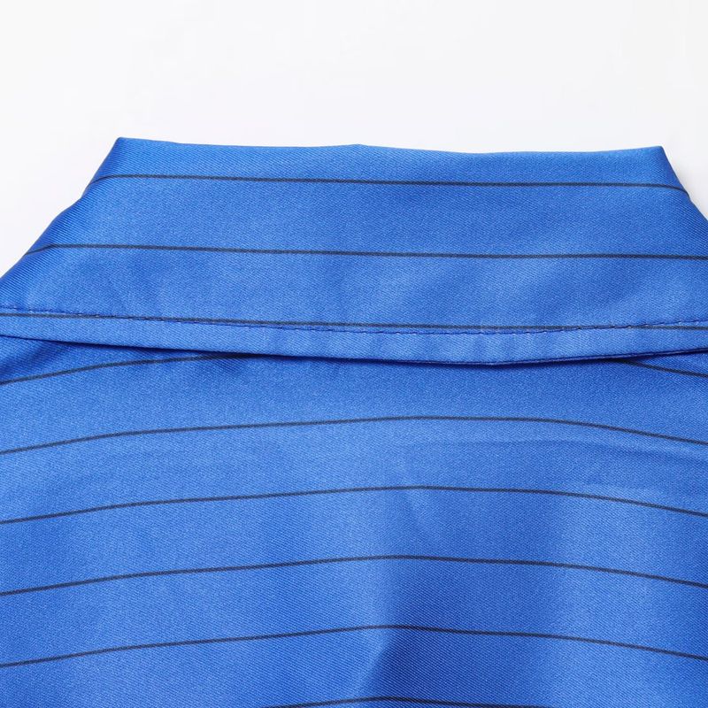 Kaslead New Women clothes Western Style Loose Stripe Shirts Casual Trousers 7563253 7563252