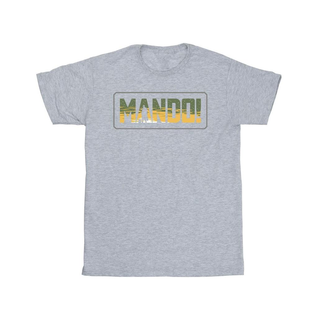 Star Wars Mens The Mandalorian Mando Cutout T-Shirt