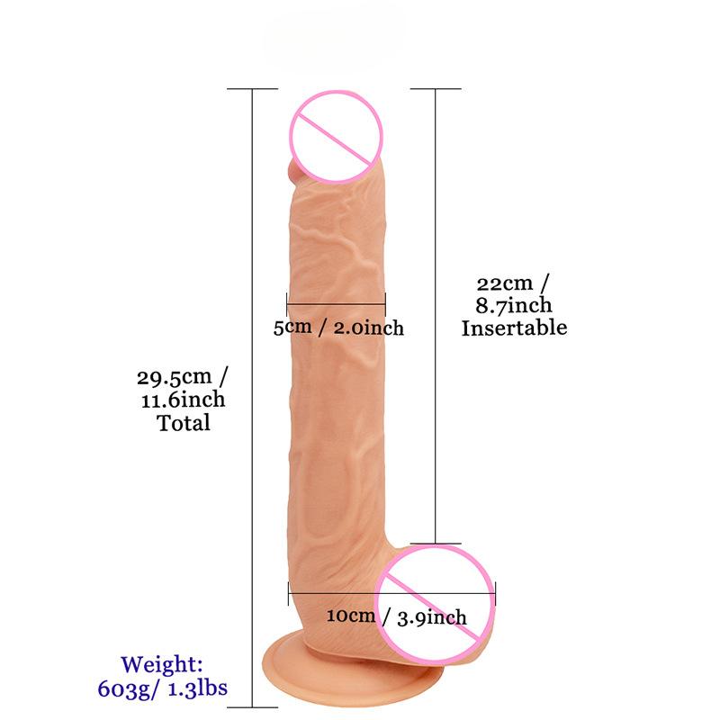 Velké a malé dildo s přísavkou Manuální dildo Tenké dildo Mužský ženský masturbátor