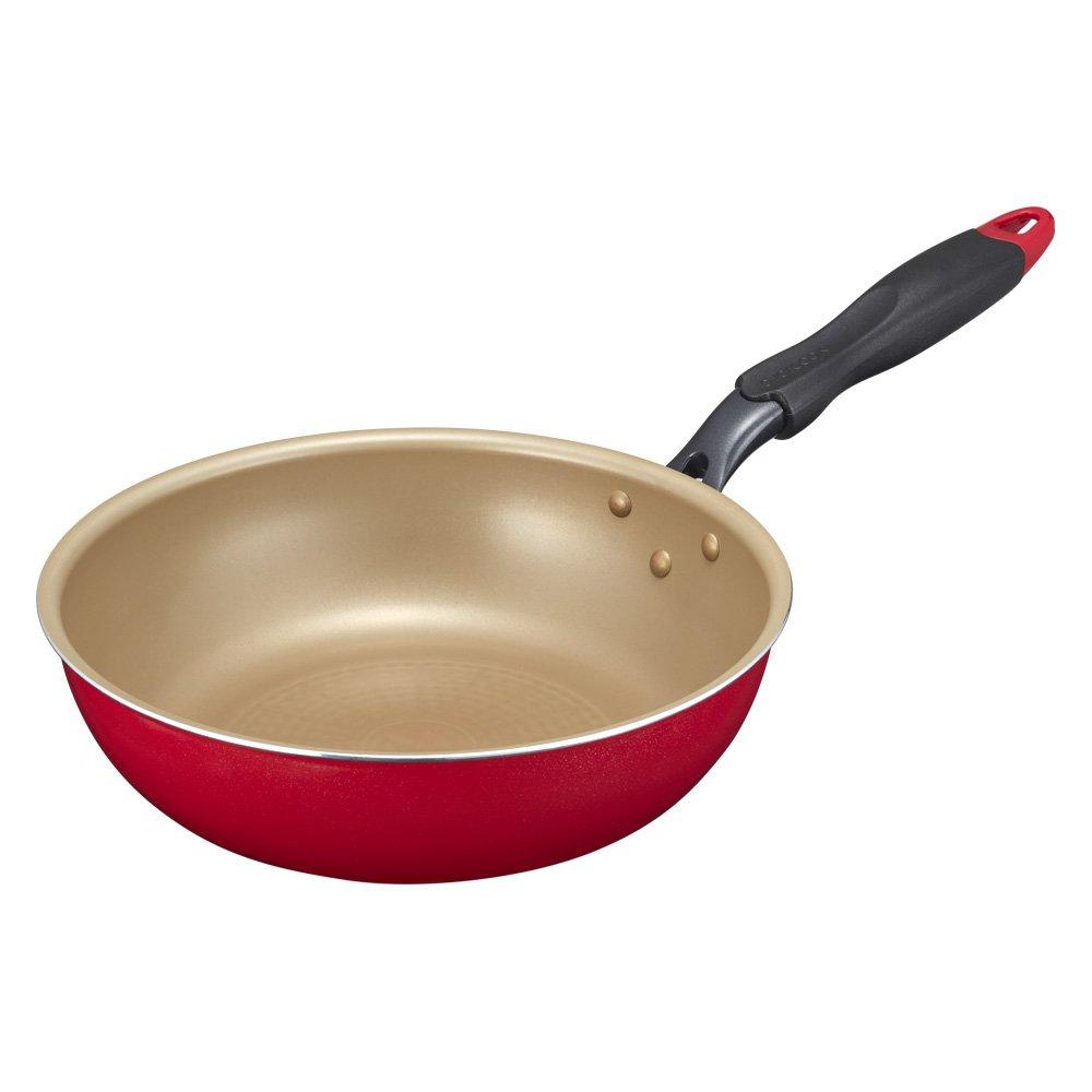 

Кастрюля Evercook 26 см IH совместимая красная Doshisha Stir-Fry