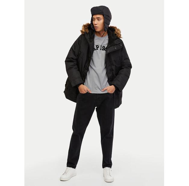 Зимняя куртка Gap 726377-01, черная, стандартный крой