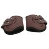 Horse Fetlock Boots Breathable Impact Absorbing Air Perforated Horse Hind Legs Boots for Fetlock Injury Protection Brown