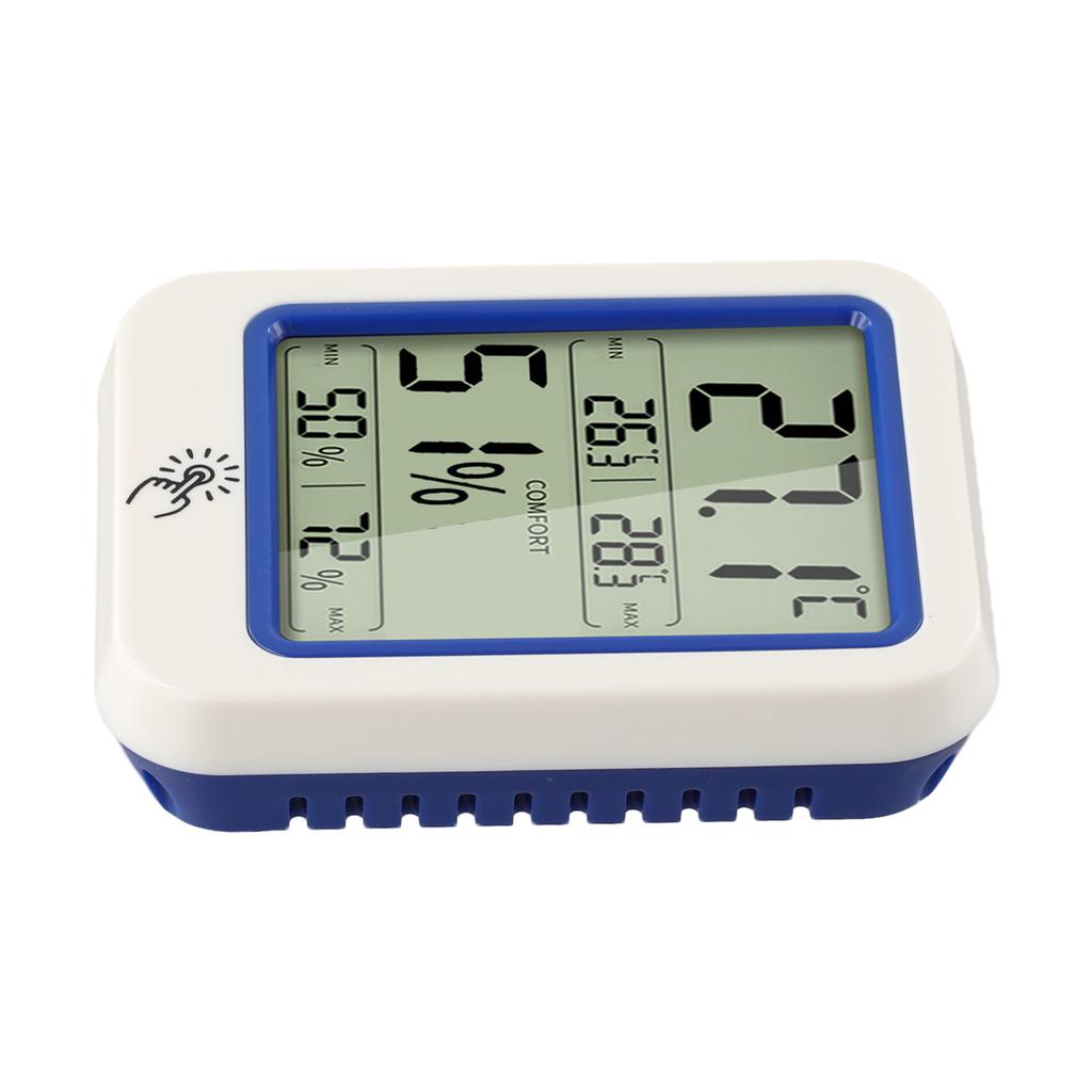 Max Min Indoor Thermometer Hygrometer with Large LCD Display - Records Temperature & Humidity for Bedroom, Office, Living Room
