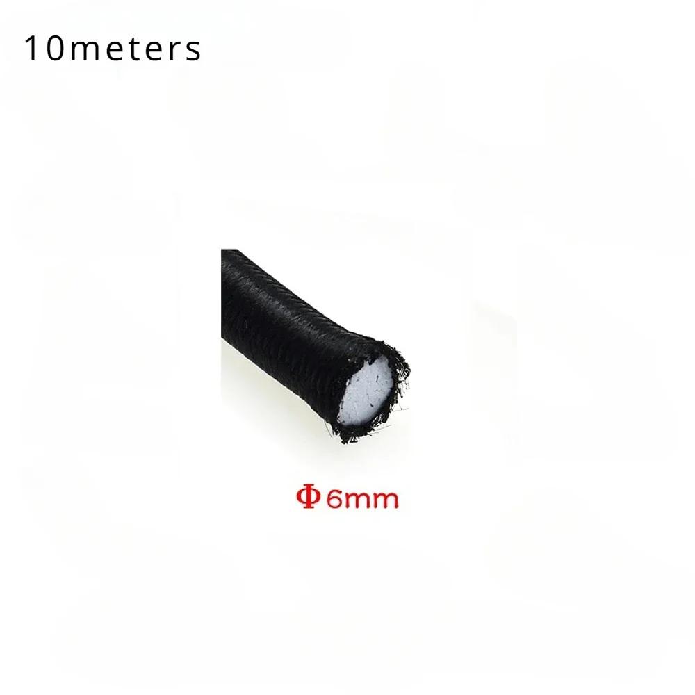 DIY Rubber Bands Elastic Band Sewing Accessories Clothing Straps Elastics Rope Black Crafts High Quality 3/4/5/6/8MM Apparel