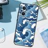 Japanese Style Floral Texture Cover For OPPO Reno 11 Pro 10 12 13 14 14F 13F 12F 11F 7 8 Lite OPPO Find X6 X5 X8 X9 Pro Case