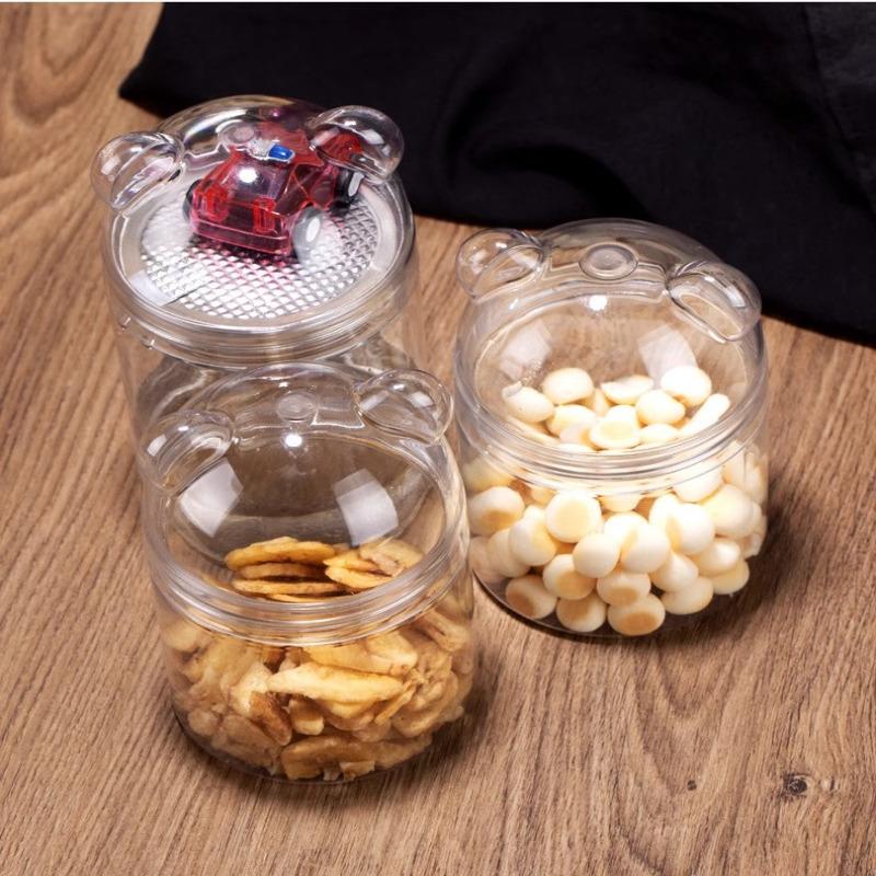JMY Wide Mouth Plastic Jar 32oz, Leakproof Airtight Food Storage Containers for Kitchen Organization, Pantry Storage, BPA Free