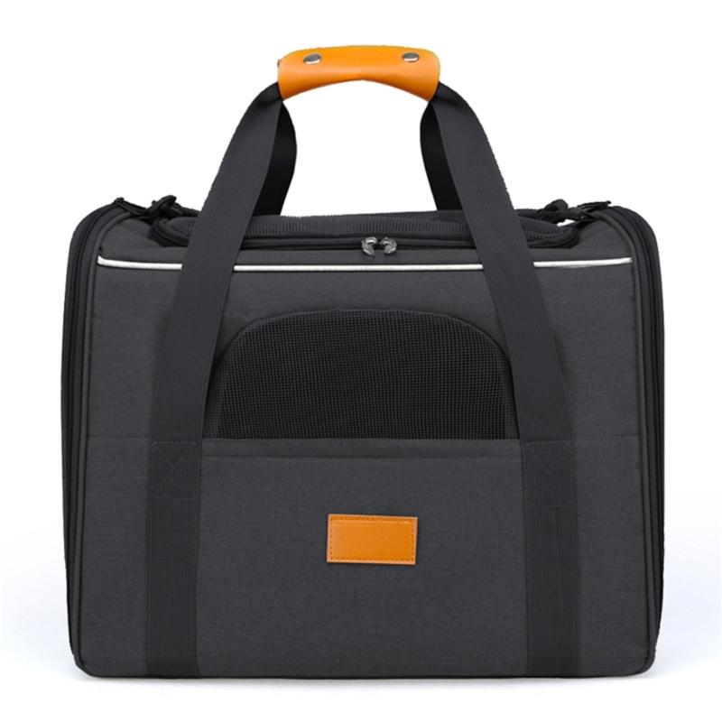 Small Pet Carriers Bag with Ventilated Mesh Window Side Storage Pocket for Commuting and Short Trip Easy to Carry