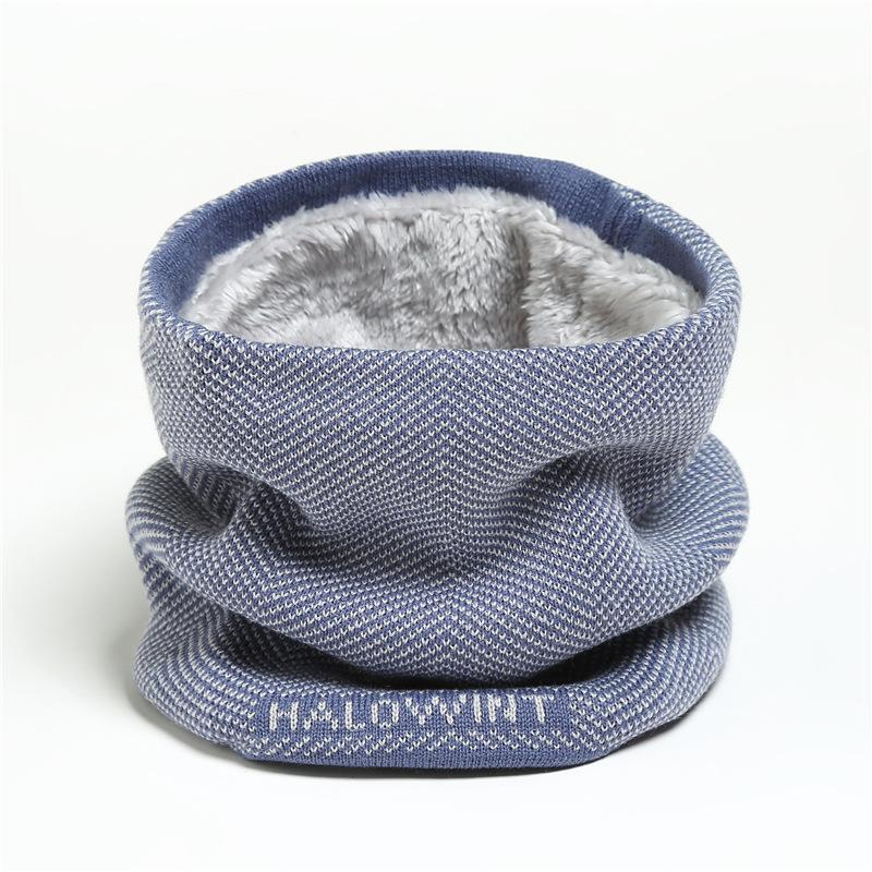 

Новый вязаный зимний теплый шарф-кольцо на шею, модный однотонный, мужской, женский, для улицы, теплый, маска для лица, закрывающая все лицо, с плюшевым мягким шарфом-муфтой Буфанда One Size