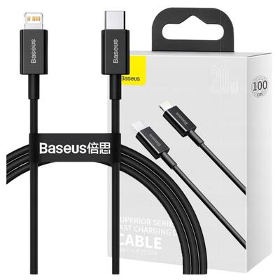 Kabel USB-C auf Lightning Baseus Superior Series, 20W, PD, 1M (Schwarz)