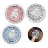 Knob Ring Push To Start Button Cover Car Decor Bling Ring Emblem Sticker Car Accessories for Women
