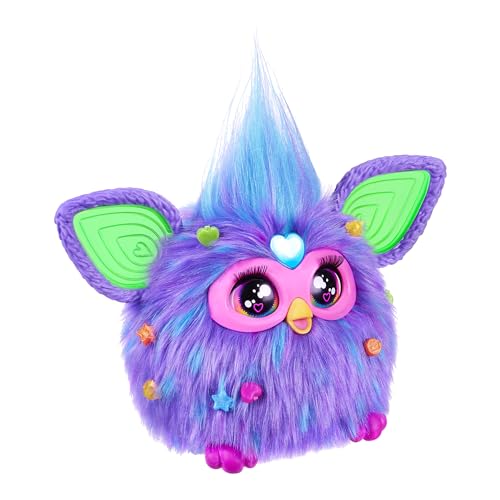 Hasbro (HASBRO) Furby Purple Voice-Responsive Interactive Toy for Boys and Girls Christmas Gift Ages 6+, Comes with 15 Fashion Accessories, Animatroni