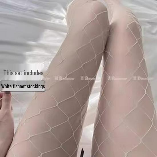 Letnie jedwabne pończochy do ud z koronką – niewidoczny styl w kolorze cielistym