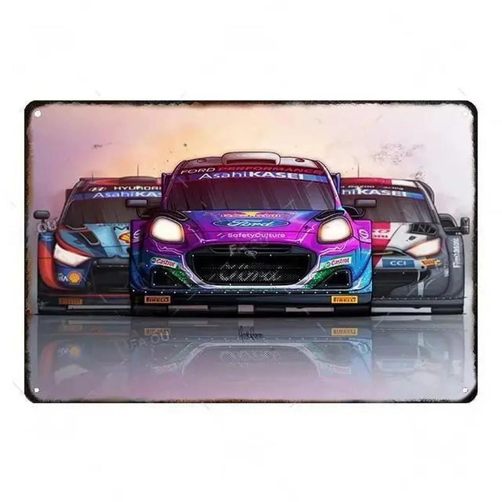 Plaque Metal Tin Signs Off Road Cars Wall Decoration Vintage Art Posters Iron Painting for Man Cave Home Cafe Garage Club Bar