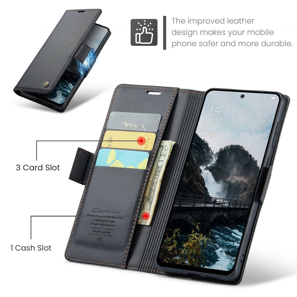 For Xiaomi 14T/Xiaomi 14T Pro Case With Card Holder, Wallet Case with RFID Blocking, Durable Leather Kickstand Magnetic Clasp