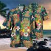 Camisas Hawaianas Transpirables Sueltas con Estampado 3D Modernas Geniales de Moda Tops para Fiesta en la Playa Mangas Cortas Verano para Hombre