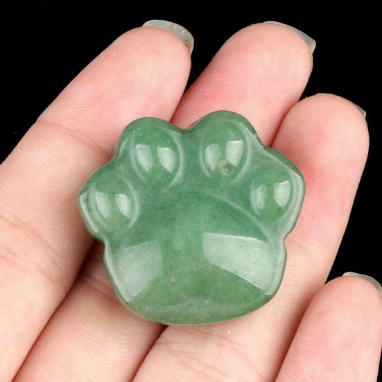 Faux Crystal Cat Paw Ornament Healing Natural Stone Kitten Paw Statue Carving Animal Claw Figurine Desktop Decoration Cat Lovers Gift