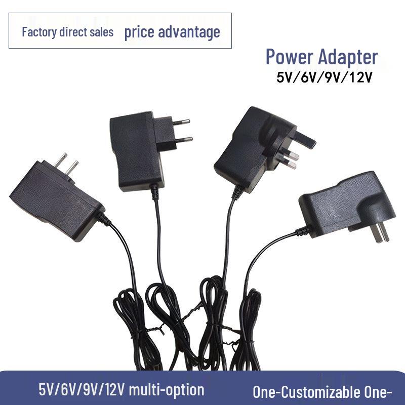 10W Wall-Mounted Power Adapter 5V2A with EU, US, UK, AU Plugs for Monitor and LED Strip Lights