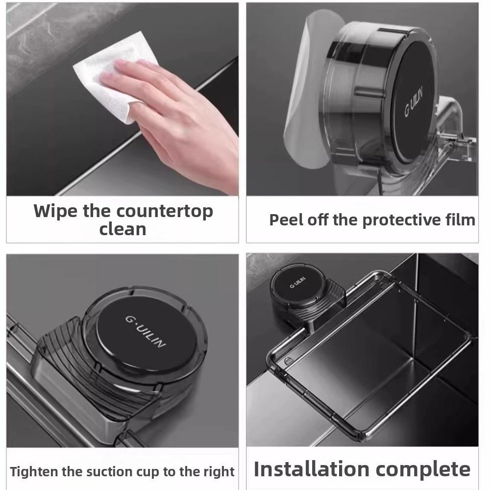 Suction Cup Sink Drainage Basket Anti Clogging Hanging Net Frame Kitchen Sink Filter Meal Residue
