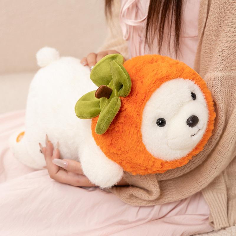 Creative Fruit Animal Carrot Rabbit Throw Pillow Plush Toy Doll Lying Down Bear Doll Girl Doll