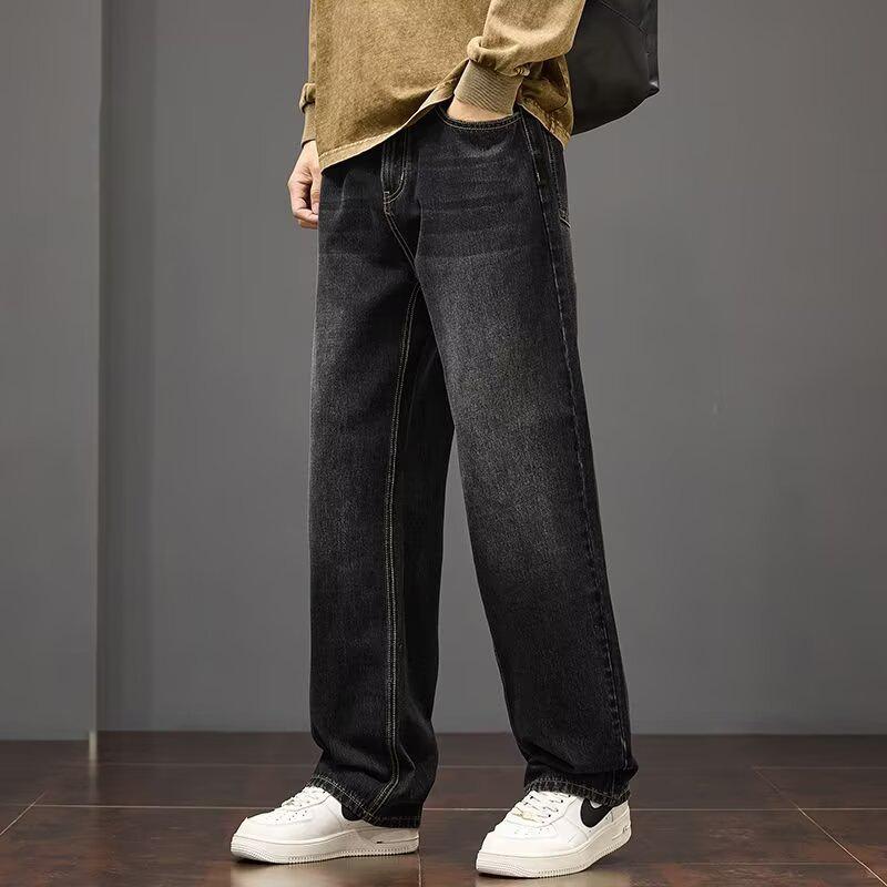 Men's 2025 Retro Loose Straight-Leg Wide Casual Jeans