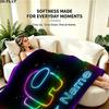 1PC Among Us Custom Name Patterned Flannel Blanket Suitable For All Seasons for Home Decor Warmth and Comfort Gifts Holiday Present