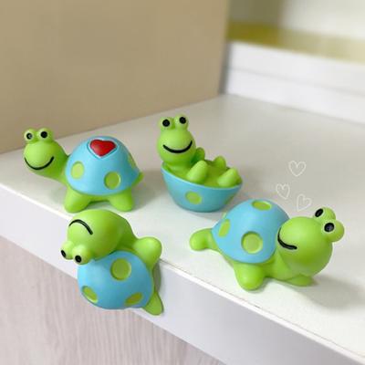 4 Pcs Tortoise Car Dashboard Decorations Resin Mini Turtle Ornaments Waterproof Cartoon