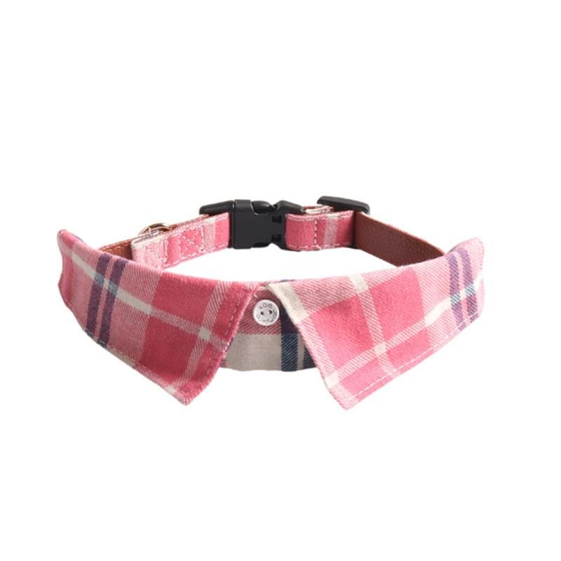Puppy Wedding Collar Checked for Small Medium Girl Dogs Cat Dog Plaids Collar Necklace Wedding Costumes