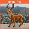 Christmas Deer Decor Figurine With Plastic Material For Holiday Window Display And Storefront Setup