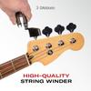 D'Addario String Winder for Bass with Pin Puller/Cutter Function Bass Pro-Winder DP0002B [Authent...