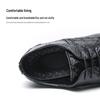 Men's Large Size Pointed Toe Retro Leather High Heel Cuban Shoes for Banquets