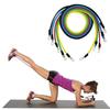 11-Piece Multifunctional Yoga Resistance Band Set with Zinc Alloy Hook