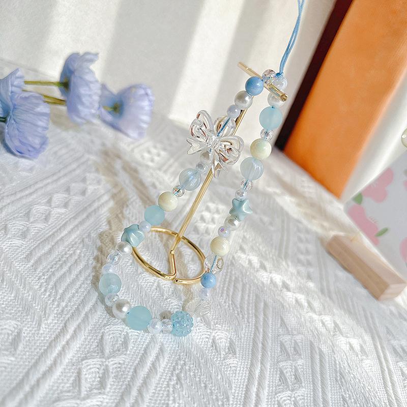 Cartoon Bowknot Mobile Phone Lanyard Phone Anti-Lost Chains For Women Girls Sweet Cellphone Hanging Cord Accessories