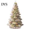 Xmas Tabletop Figurine Resin Christmas Tree Figurine, Crystal Desktop Ornament, Creative Gift Miniature Holiday Decoration for Home Office,