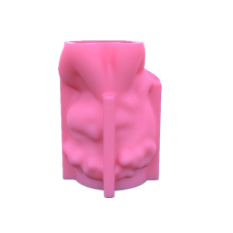 Geometric 3D Wreath Girl Gypsum Silicone Molds Storage Box Mold for Making Succulent Plant Pot Flower Pot Pen Holder