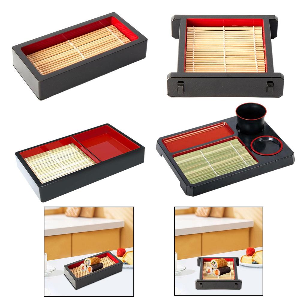 Soba Noodle Plate Snacks Plate BBQ Buffet Plate Versatile Food Presentation Basket Sushi Tray Soba Noodle Board for Picnic Home