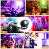 LED Stage Disco Light Rotating DJ Ball Strobe Remote Sound Control Magic Dance Car RGB Christmas Gift Club Party Laser Show Lamp