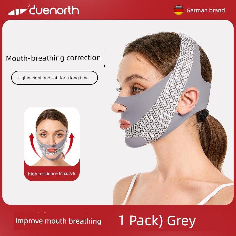 

German Kids Breathe with Anti-Snore Band Mouth Brace Anti-Gravity Anti-Snoring Belt [Gray 1 Pack]