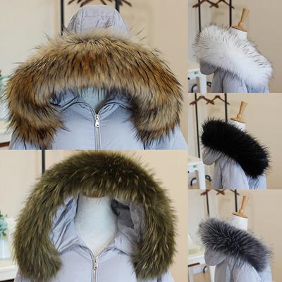 Faux Pelz Schal Warme Winter Kapuze Pelz Dekor Schal Gefälschte Pelz Schal Herbst Winter Frauen Mantel Pelz Kragen Abnehmbare Hut zubehör