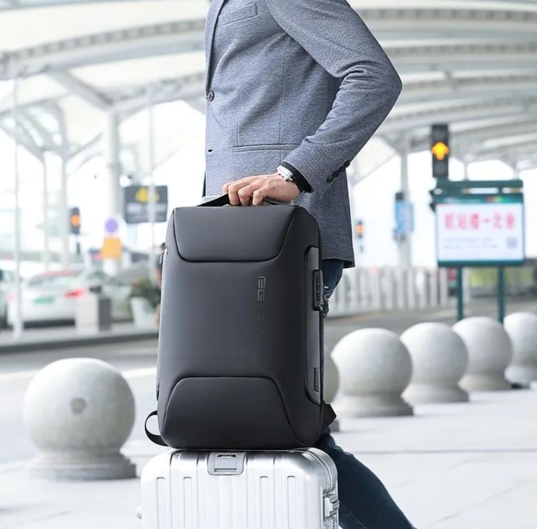 BANGE New Men Anti Theft Waterproof Outdoor Travel Backpack 15.6 Inch Multifunction Business Laptop Backpack