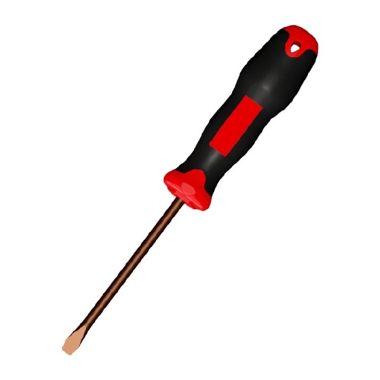 Slotted/Crossed Magnetic Screwdriver With Corrosion Resistant Alloy And Comfort Grips Handle