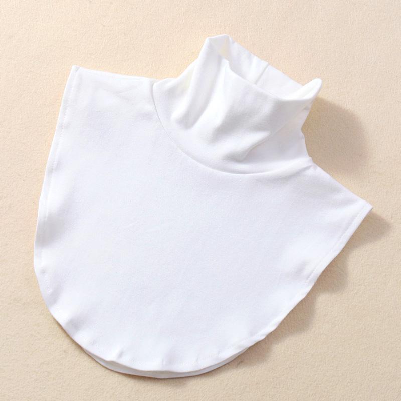 1Pc Neck Guard Clothing Decoration Turtleneck Elastic Detachable Removable Fake Collar Warm Cotton Fashion Striped