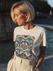 Cotton T-Shirt Elegant with Spring Print